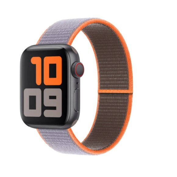 NEW[BAND] Orange-Gray Strap Loop For Apple Watch - Picture 1 of 3